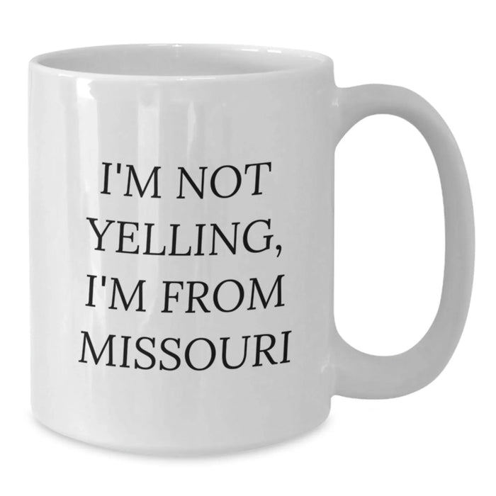 Funny White Coffee Mugs from Missouri, Perfect Valentine's Gifts for Men from Friends - Additional