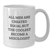 Funny Mixologist Gifts for Men - White Coffee Mugs with 'All Men Are Created Equal But The Coolest Become A Mixologist' Quote, Perfect for Christmas Unique Gifts from Friends and Family - Additional
