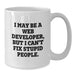 Funny Web Developer White Coffee Mug Gifts from Friends to Web Developer at Christmas - Additional