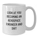 Aerospace Engineer Gifts Funny Unique White Coffee Mugs from Friends to Aerospace Engineer at Christmas - Additional