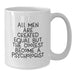 Funny Psychologist White Coffee Mug Gifts from Men to Become a Psychologist on Birthday - 'All Men Are Created Equal But The Coolest Become A Psychologist' - Additional
