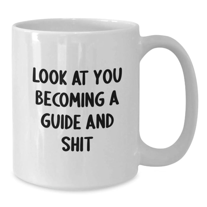 Funny White Coffee Mug for Guide Enthusiasts Gifts from Friends, Christmas Unique Gifts for Guide Lovers - Additional