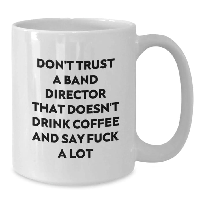 Funny Band Director White Coffee Mugs Gifts from Friends for Christmas Unique - Additional