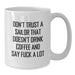 Funny Sailor Quotes White Coffee Mug Gifts for Birthday Unique Presents from Friends for Sailor Men - Additional