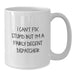 Funny Dispatcher Gifts for Men Women Friends Coworkers - Dispatcher White Coffee Mug - I Can't Fix Stupid But I'm A Fairly Decent Dispatcher Christmas Unique Gifts - Additional