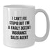 Funny Insurance Sales Agent White Coffee Mugs Gifts from Friends for Men on Valentine's - Additional