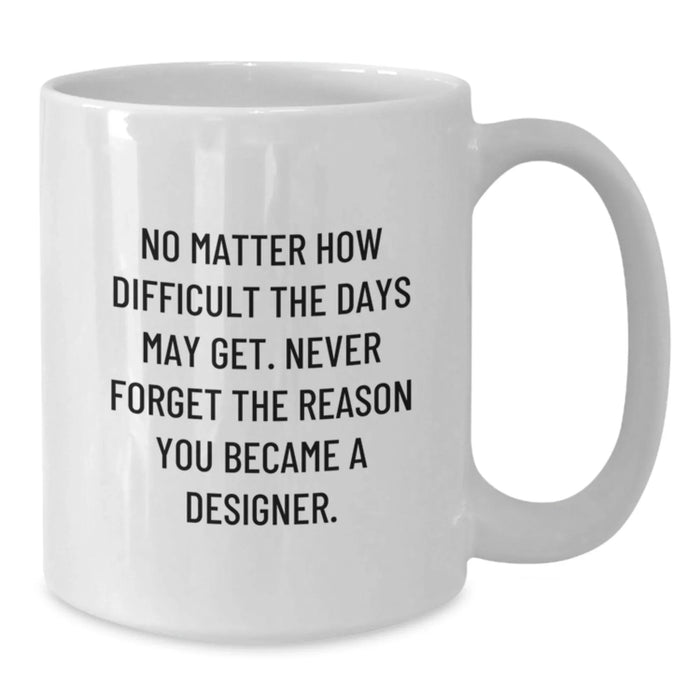 Designer Gifts from Friends for Him or Her - Funny Quote White Coffee Mug for Valentine's - Additional