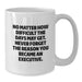 Inspirational Morning Quotes for Executive Women Gifts from Family on Mother's Day Unique White Coffee Mug - Funny White Coffee Mugs for Executives - Funny White Coffee Mug with Inspirational Quote - Additional