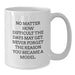 Funny Model Gifts, Valentine's Unique Gifts for Friends, Funny White Coffee Mug, Quote - 'Never Forget The Reason You Became A Model', Gifts from Men, Women, Friends, Coworkers, Family - Additional