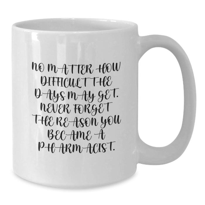 Funny Pharmacist Quotes White Coffee Mugs Gifts from Family to Pharmacist on Mother's Day Unique - Additional