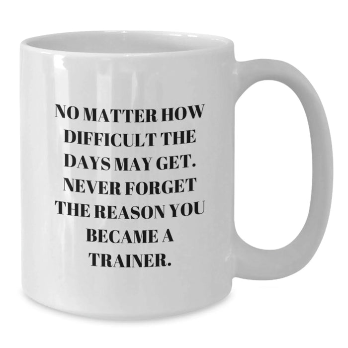 Funny Inspirational Gifts for Trainers from Men, Unique Christmas Unique Gifts for Trainers, Funny White Coffee Mug for Trainers - Additional