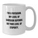 Funny Physician Gifts, White Coffee Mug, I'm A Physician - Sarcasm Humor for Doctor, Father's Day Unique Gifts from Family - Additional