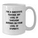 Funny Substitute Teacher Gifts for Her, Sarcasm White Coffee Mug, White Ceramic Mug with 11oz or 15oz Capacity, Gifts from Mom for Mother's Day Unique - Additional