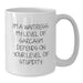 Funny Waitress Gifts from Men to Women - White Coffee Mug - Valentine's Unique Gifts for Waitress Friends - Additional