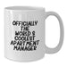 Funny Gifts from Men to The World's Coolest Apartment Manager - White Coffee Mug, Perfect for Father's Day Unique Gifts - Additional