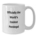 Funny Paralegal Gifts, White Coffee Mugs for Paralegal, Officially The World's Coolest Paralegal Dad - Additional