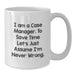 Funny Case Manager Gifts from Friends for Dad - I'm a Case Manager Mug, White Coffee Mug, Father's Day Unique Gifts - Additional