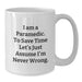 Funny Rescue Worker Gifts for Rescue Worker Men, Unique White Coffee Mug, Birthday Unique Gifts from Coworkers - Additional