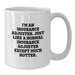 Funny Insurance Adjuster Gifts from Men to Insurance Adjuster Friends, White Coffee Mug, Christmas Unique Gifts for Insurance Adjuster - Additional