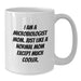 Funny Microbiologist Gifts for Graduation Unique - White Coffee Mug from Mom to Microbiologist Son Daughter - Additional