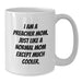 Funny Gifts from Preacher Mom, Unique White Coffee Mugs for Preacher, I Am A Preacher Mom Except Much Cooler, Graduation Unique Gift Ideas for Preacher - Additional