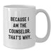 Funny Counselor Gifts from Friends, White Coffee Mug for Counselor, Graduation Unique Gifts - Additional