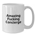 Concierge Love White Coffee Mug Gifts from Men to Friends, Funny Graduation Unique Gifts - Additional