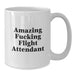 Funny Flight Attendant Gifts from Men to Friends, Inspirational White Coffee Mug for Flight Attendant Women, Amazing Quirky Graduation Unique Gift - Additional