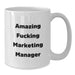 Funny Marketing Manager Gifts from Friends, White Coffee Mug for Marketing Manager Graduation Unique - Additional