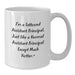 Funny Assistant Principal Gifts for Men - White Coffee Mug - 'I'm A Tattooed Assistant Principal' - Additional
