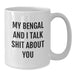 Funny Bengal Cat White Coffee Mugs Gifts for Cat Lovers from Friends and Family, Bengal Cat Enthusiasts Unique Christmas Unique Gifts - Additional