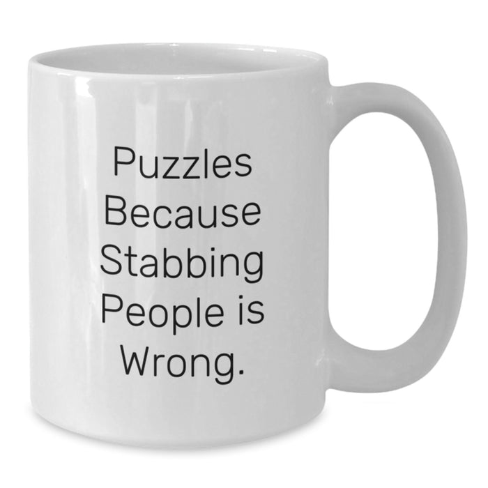 Funny Puzzles White Coffee Mug for Puzzles Lover Gifts from Friends to Puzzles Enthusiasts - Additional