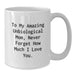 Unbiological Mom Gifts from Men to Mom, Funny Graduation Unique Gifts for Unbiological Mom, White Coffee Mug with To My Amazing Unbiological Mom Quote - Additional