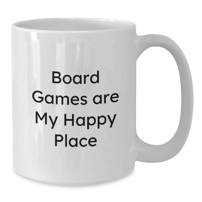 Funny Board Games Enthusiast Gifts from Friends for Birthday Morning White Coffee Mug - Additional