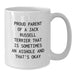 Funny Jack Russell Terrier Dog Gifts from Friends for Proud Parents - White Coffee Mug, 11oz or 15oz, Birthday Unique - Additional
