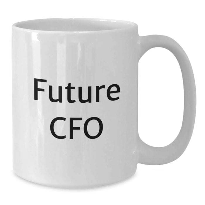 Funny CFO Gifts from Friends for Men, White Coffee Mug with Inspirational Quote, Christmas Unique Present - Additional