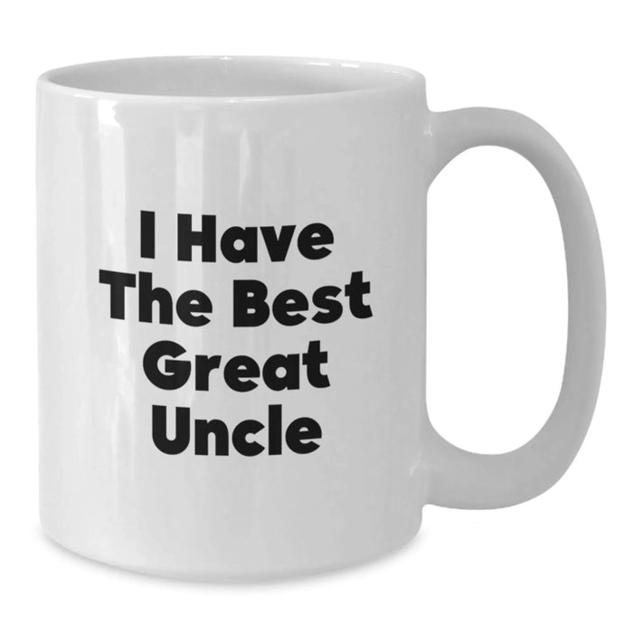 Funny Uncle Gifts, I Have The Best Great Uncle, White Coffee Mug for Birthday, Gifts from Men to Uncle, Unique Uncle Mugs - Additional