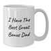Funny Bonus Dad Gifts, Unique White Coffee Mugs for Men, 'I Have The Best Great Bonus Dad', Christmas Unique Gifts from Men, Perfect for Bonus Dad, Family, Friends, Coworkers. - Additional
