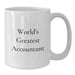 Funny World's Greatest Accountant White Coffee Mug Gifts for Accountants, 'The World's Greatest' Quote, Birthday Unique Gifts from Friends to Coworkers - Additional