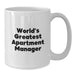 World's Greatest Apartment Manager Funny Gifts for Men from Family Christmas Unique Mugs - Additional