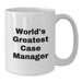 Funny Case Manager Gifts from Friends, World's Greatest Case Manager Quote on White Coffee Mug, Birthday Unique Gifts for Case Manager - Additional