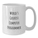 Funny World's Greatest Computer Programmer Gifts from Friends and Family for Men and Women White Coffee Mugs, Perfect for Christmas Unique Gifts - Additional