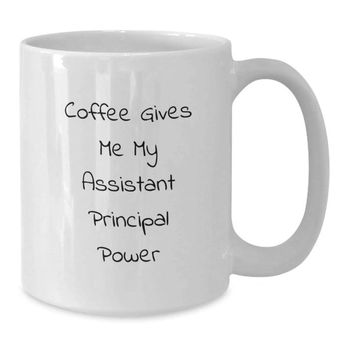 Funny Assistant Principal Humor White Coffee Mug Gifts from Friends Birthday Unique Presents for Assistant Principals - Additional