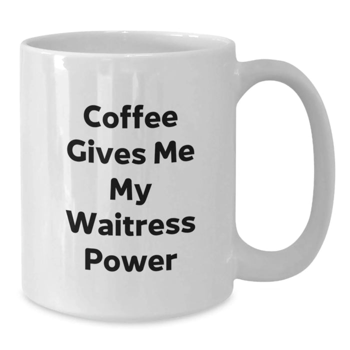 Funny Quotes for Waitresses Gifts from Friends and Family White Coffee Mugs Christmas Unique Presents for Her - Additional