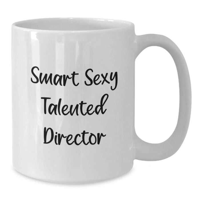 Funny Quotes for Director Friends Christmas White Coffee Mugs Gifts from Men, Inspirational Gifts for Director - Additional