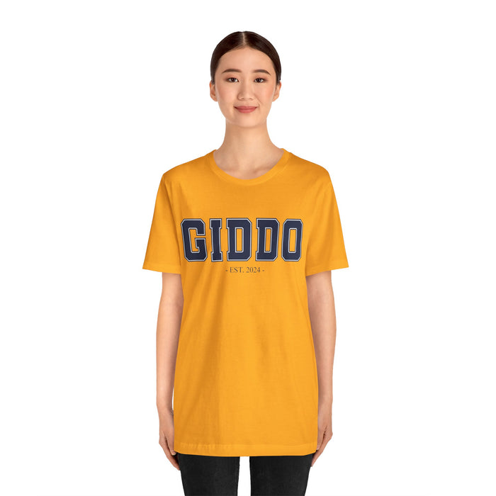 Giddo Established 2024 Tee Shirt - Personalized Grandfather Gift - Celebratory Grandpa T-Shirt - Custom Giddo New Grandfather Present Cotton