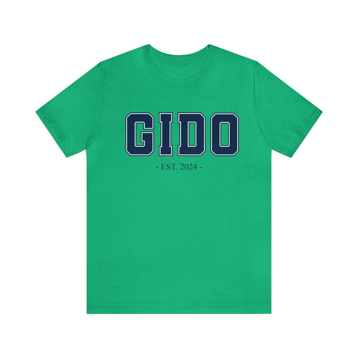 Gido Established 2024 Tee Shirt - Personalized Grandfather Gift - Celebratory Grandpa T-Shirt - Custom Gido New Grandfather Present - Cotton