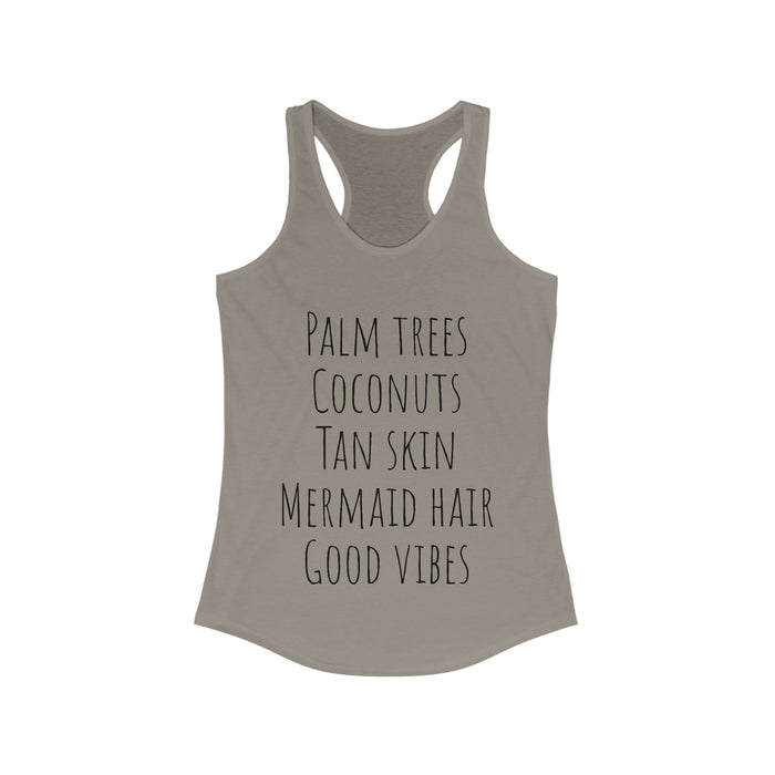 Beach Vacation Tank Top, Shirt for Vacation, Mermaid Hair, Good Vibes, Perfect Shore Shirt, Honeymoon Shirt, Beach Cover Up