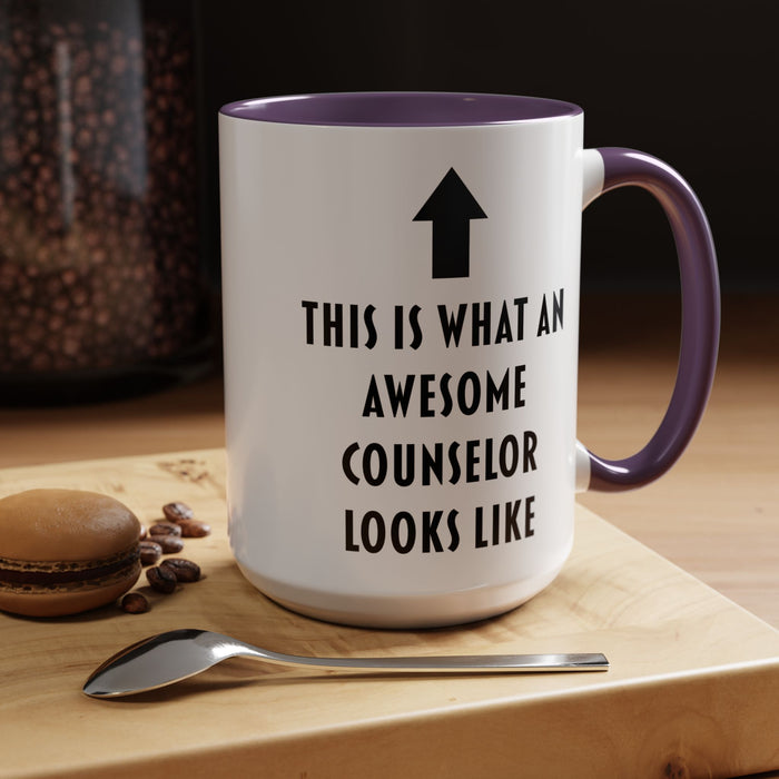This Is What an Awesome Counselor Looks Like Coffee Mug – Counselor Appreciation Gift