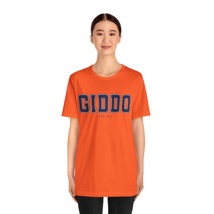 Giddo Established 2024 Tee Shirt - Personalized Grandfather Gift - Celebratory Grandpa T-Shirt - Custom Giddo New Grandfather Present Cotton